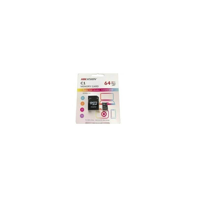 Micro SD XC HIK HS-TF-C1 64GB avec adapteur